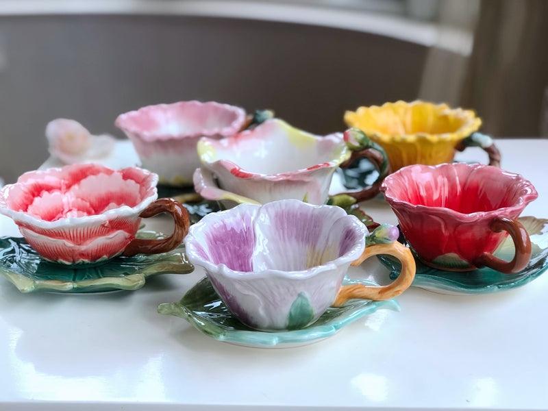 European Style Luxury Flower Ceramic Afternoon Tea Coffee Cup and Saucer Set - Nioor