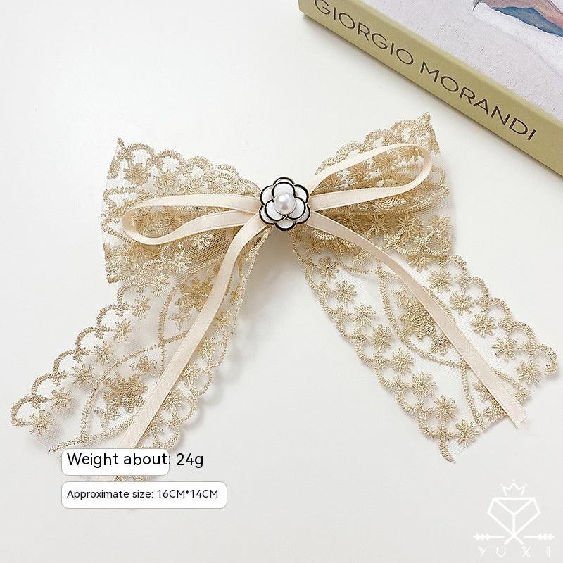 New Lace Bow Barrettes Women - Nioor