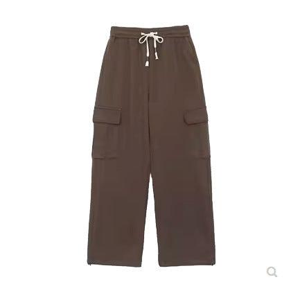 Simple All-match Solid Color Loose Casual Working Pants - Nioor