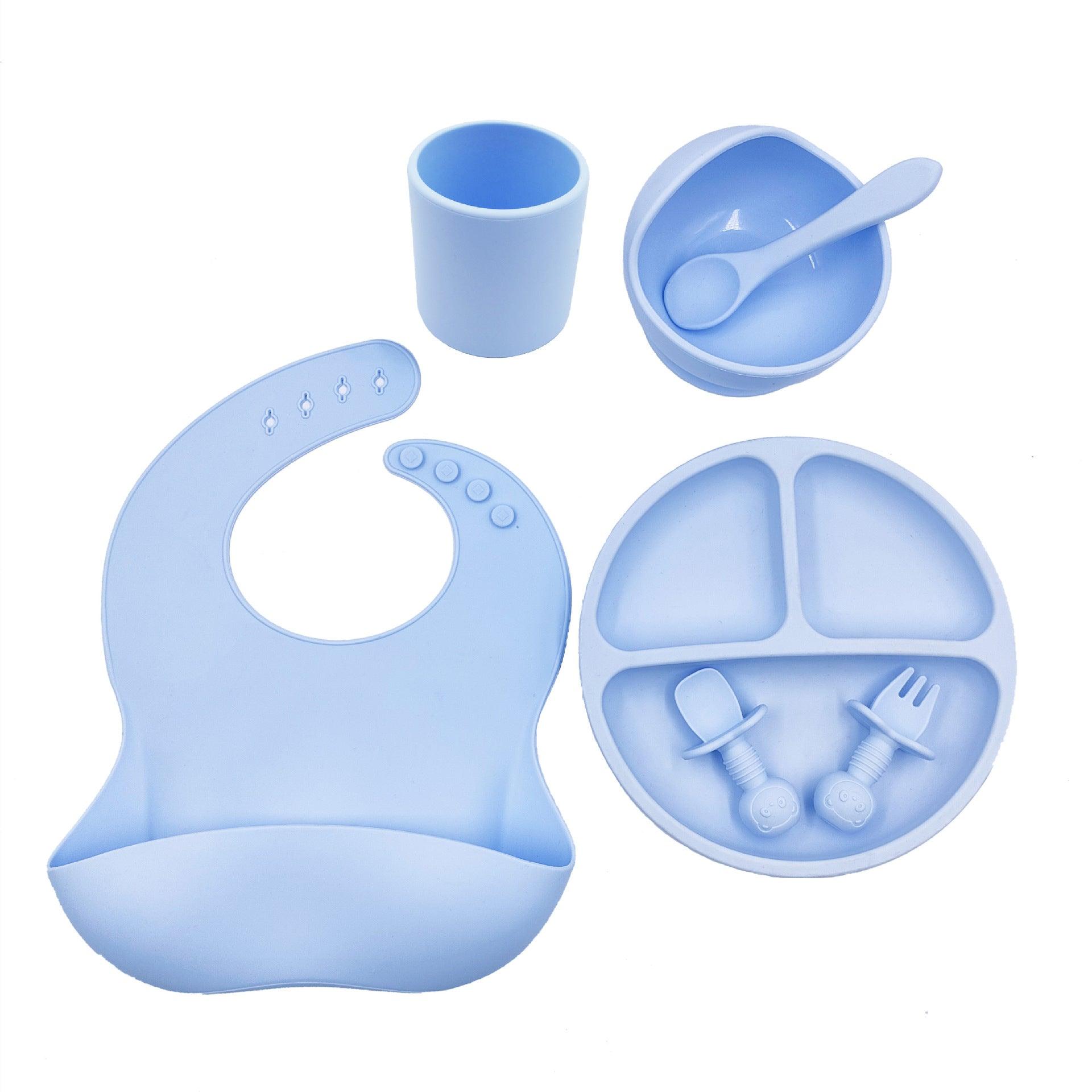 Baby Cutlery Set Silicone Bib Silicone Cup Spoon - Nioor