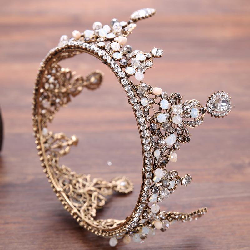 Wedding Accessories Rhinestone Alloy Retro Headband Wedding Jewelry Crown - Nioor