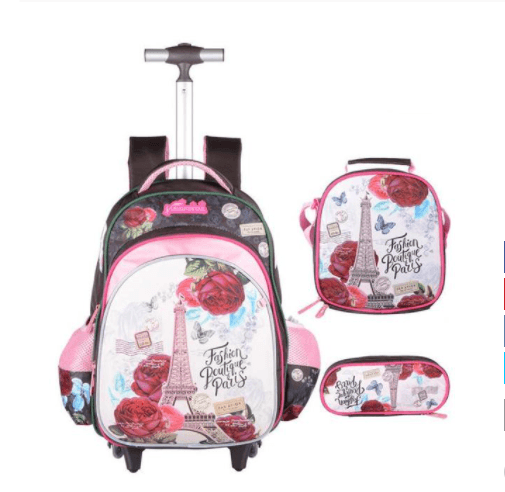 Three-piece Trolley Bag For Primary School Students - Nioor