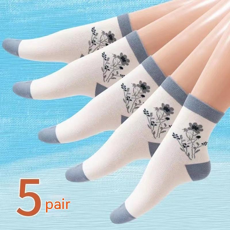 Men's And Women's Fashion Middle Warm Wear-resistant Sweat-absorbent Breathable Cotton Socks - Nioor