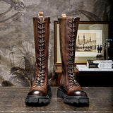 Men's Fashion Vintage Leather Martin Boots - Nioor