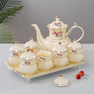 High Temperature Color Glazed Gold Ceramic Water Set Tea Cup - Nioor