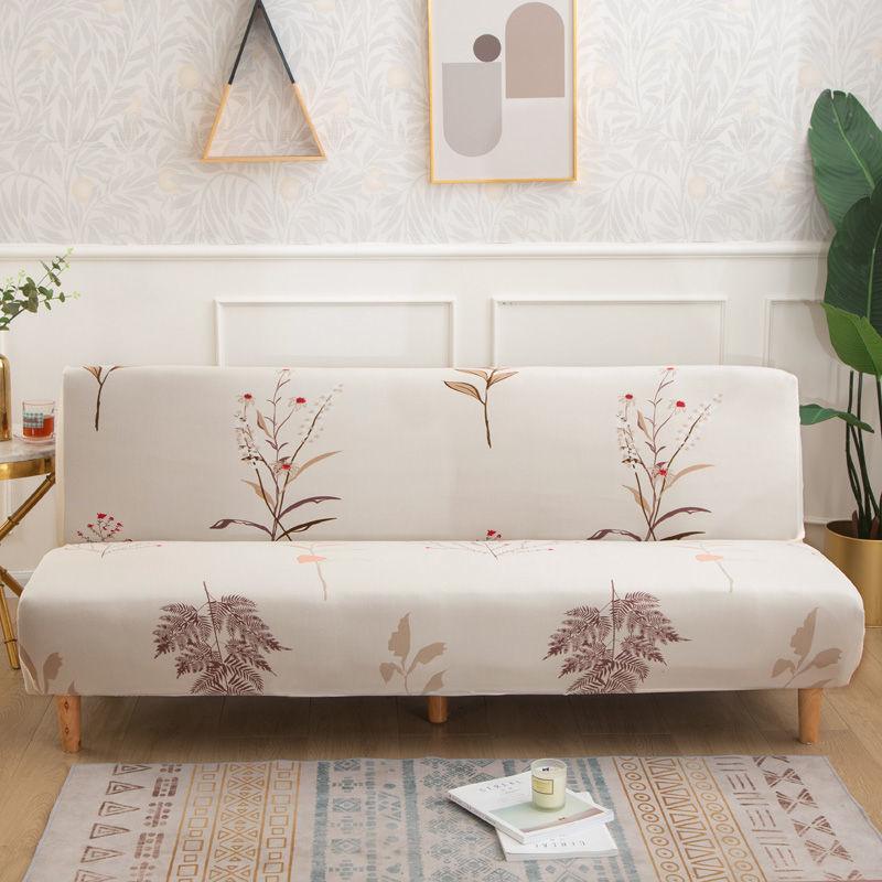 No Armrest Folding Sofa Bed Cover Universal Sofa Cover All-inclusive Simple Sofa Cover Fabric 18 M Sofa Cover - Nioor