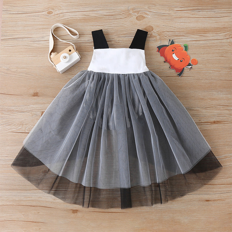 Halloween Dress European And American Cute Net Yarn Childrens Skirt