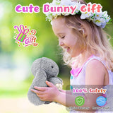 Talking Bunny Toys For Kids, Repeats What You Say, Interactive Stuffed Plush Animal Talking Toy, Singing, Dancing And Shaking For Girls Boys - Nioor