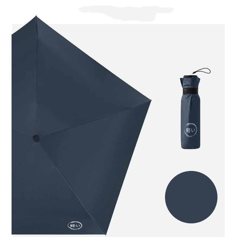 Thumb Umbrella Sunscreen UV Protection Ultra-light Compact Portable Pocket Black