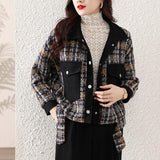 Simple Graceful Short Shipment Slimming Youthful-looking Coat - Nioor