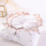 New Golden Crown Headband Wedding Headdress - Nioor