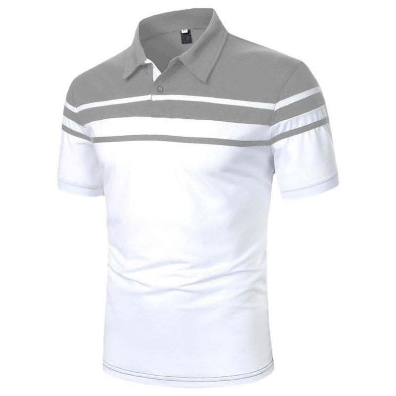 Men's Striped Polo Short Sleeve - Nioor