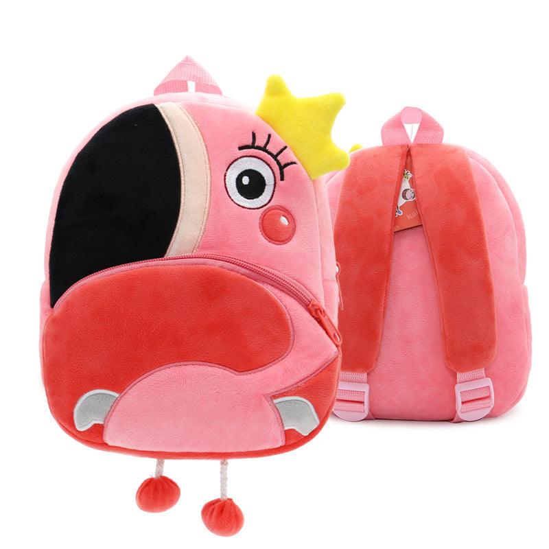 Cute Plush Backpacks Kindergarten Cartoon School Bags Children Animal Toys Bag - Nioor