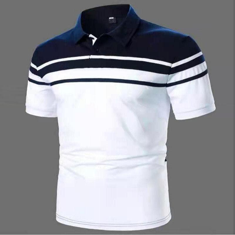 Men's Striped Polo Short Sleeve - Nioor