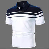 Men's Striped Polo Short Sleeve - Nioor