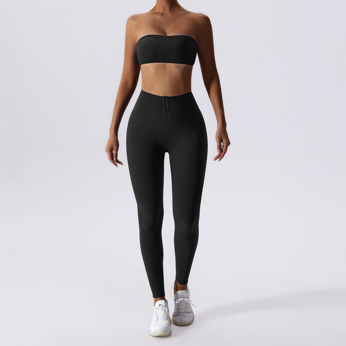 Basic Sports Nude Feel Skinny Yoga Clothes Suit For Women - Nioor