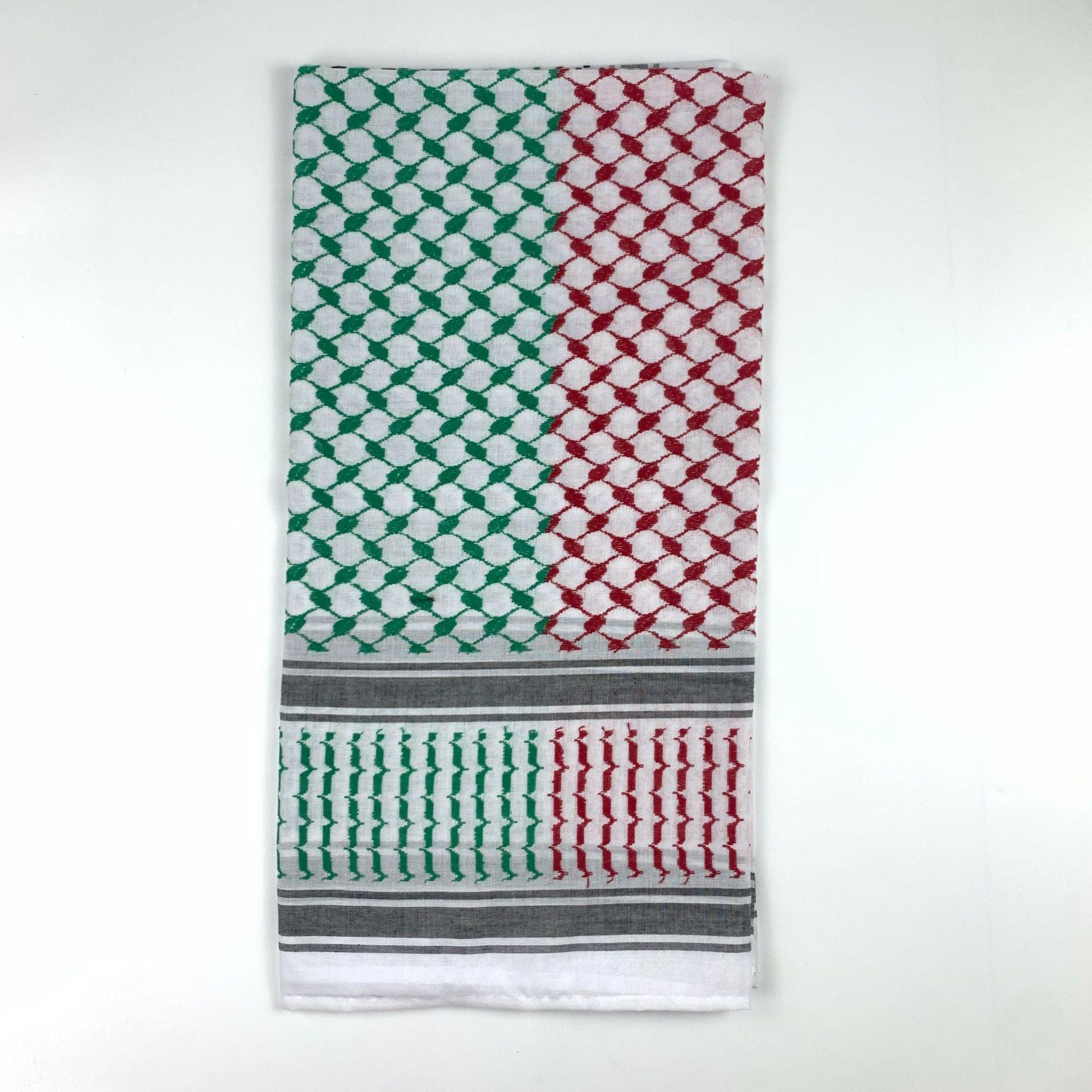 Keffiyeh Jacquard Square Scarf Men Dubai Middle East Muslim Saudi Arabia - Nioor