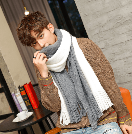 Men Scarves Can Match Colors Fashion - Nioor