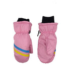 Children's Thick Geometric Print Warm Ski Gloves