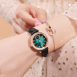 Women's Fashion Simple Bright Bamboo Knot Pattern Belt Watch - Nioor