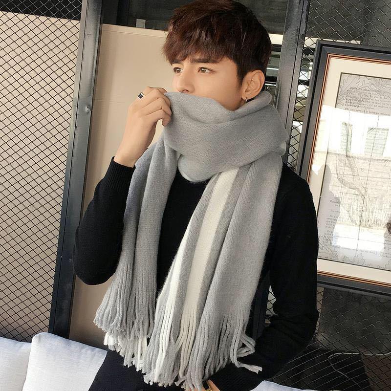 Men's Fashion Versatile Knitting Wool Scarf - Nioor