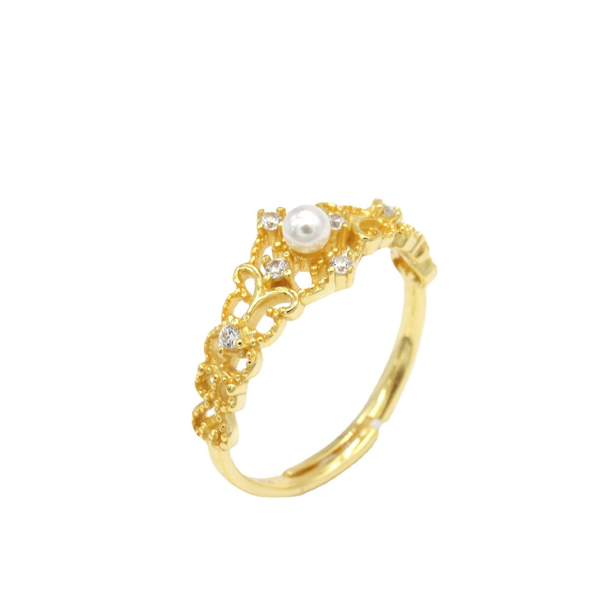 Women's Gold-plated Antique Hollow Ring - Nioor