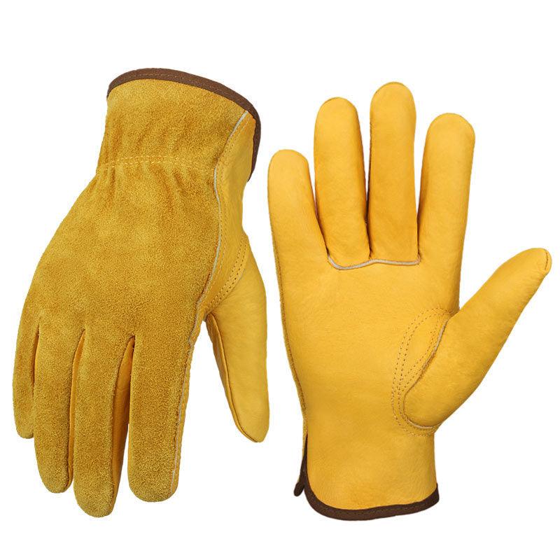 Breathable, Non-slip, Wear-resistant Construction Site Welder Protective Work Gloves - Nioor