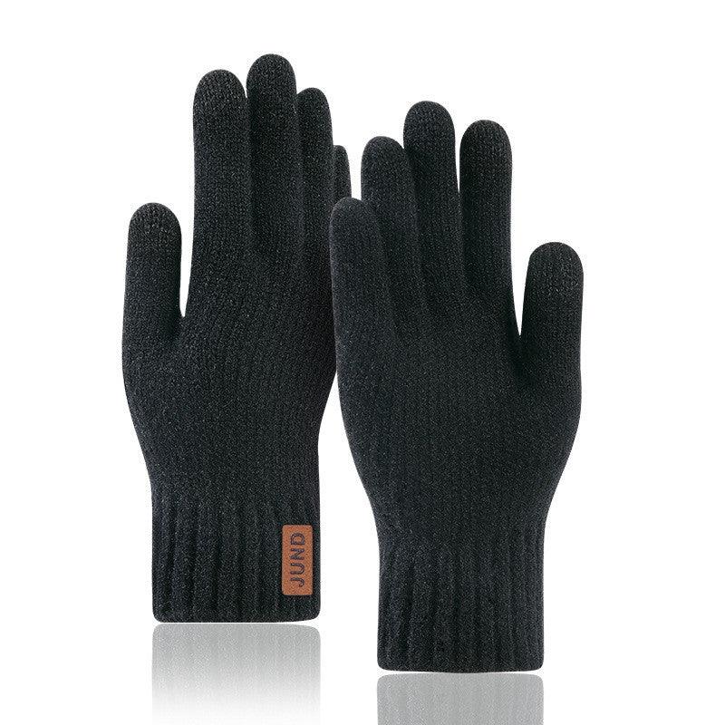 Knitted Woolen Cold Weather Gloves For Men - Nioor