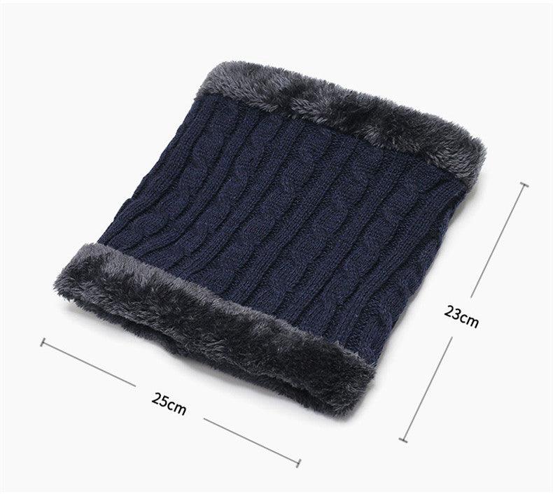 Men's Fashion Knitted Padded Warm Scarf - Nioor