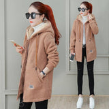 Autumn Winter Coat Cardigan Winter Faux Lamb Fur Coat - Nioor