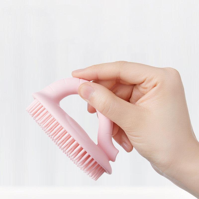 Baby Shower Brush To Remove Dandruff Silicone Scrubbing Cotton Shampoo Artifact - Nioor