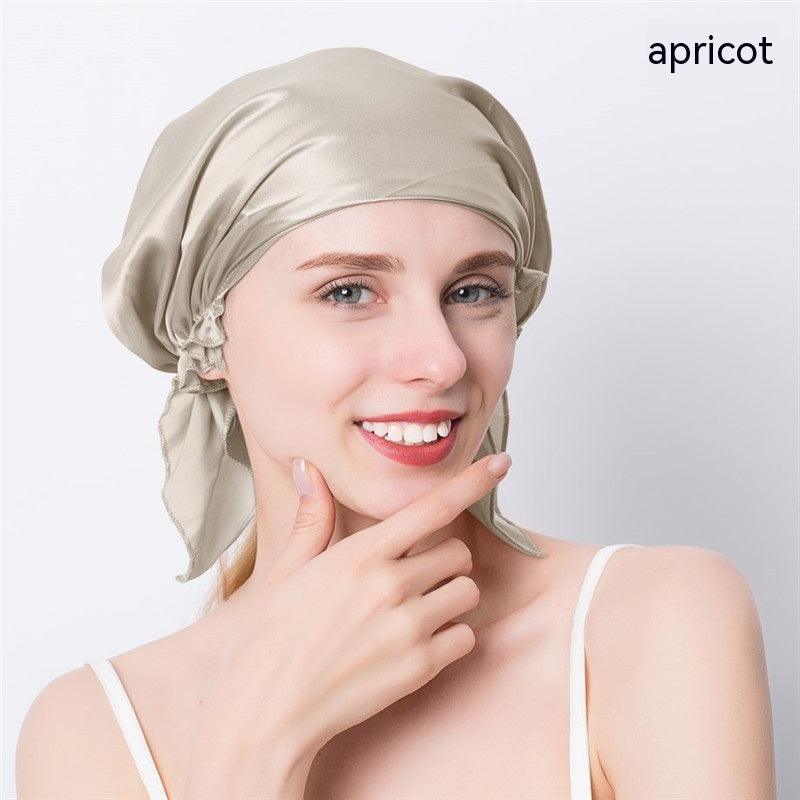 Women's Triangle Mulberry Silk Silk Nightcap - Nioor