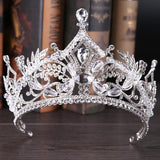 Crystal Big Crown Wedding Hair Accessories - Nioor