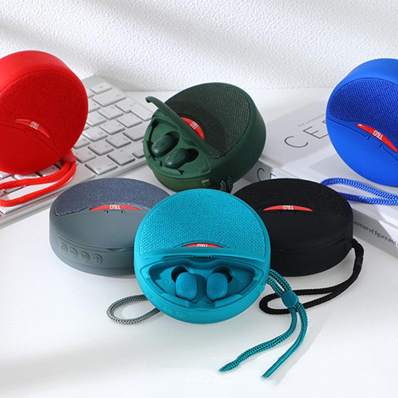 Outdoor Portable Headset Bluetooth Speaker Integrated Wireless 3D Stereo Subwoofer Music Speaker Support TF Card FM Radio - Nioor