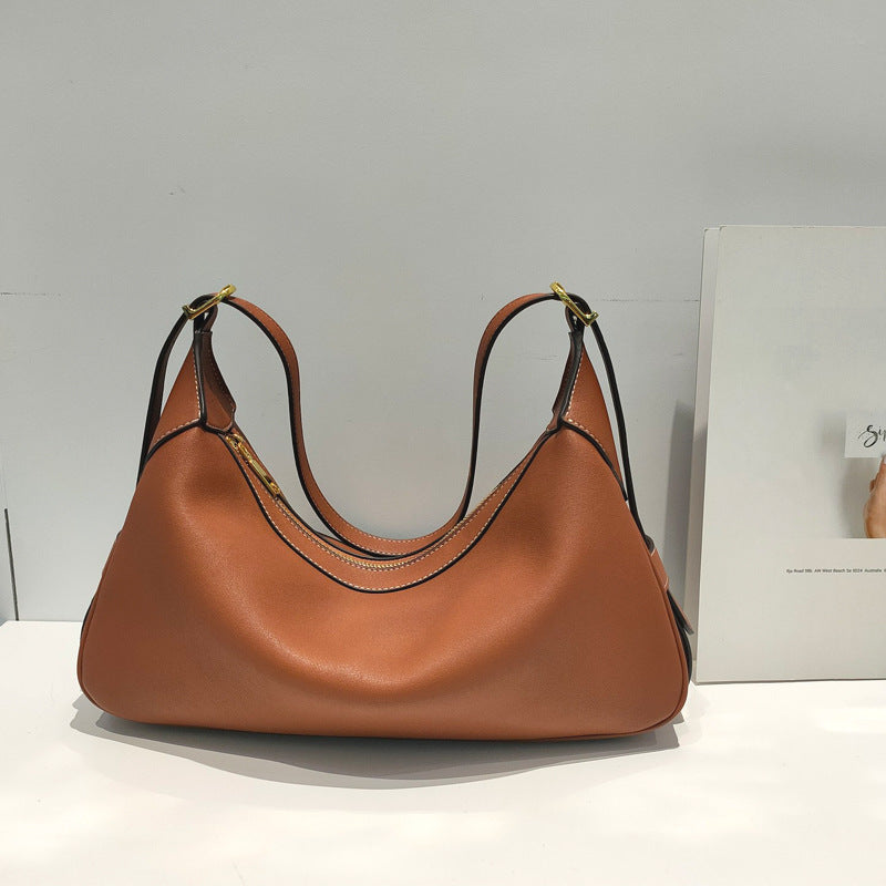 Leather One-shoulder Handbag