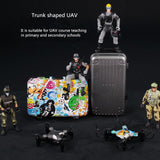 New Luggage Box Storage Box Folding Mini UAV Aerial Photography Remote Control Four Axis Children's Toys Drone - Nioor