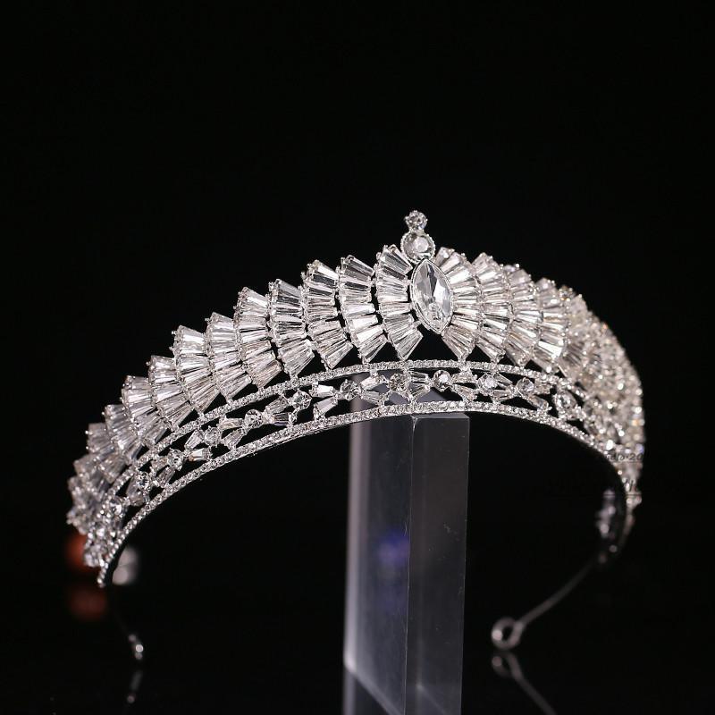 New Japanese And Korean Wedding Rhinestone Alloy Knot Wedding Crown - Nioor