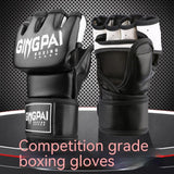 Adult Male And Female Half Finger Boxing Gloves Boxing Glove - Nioor