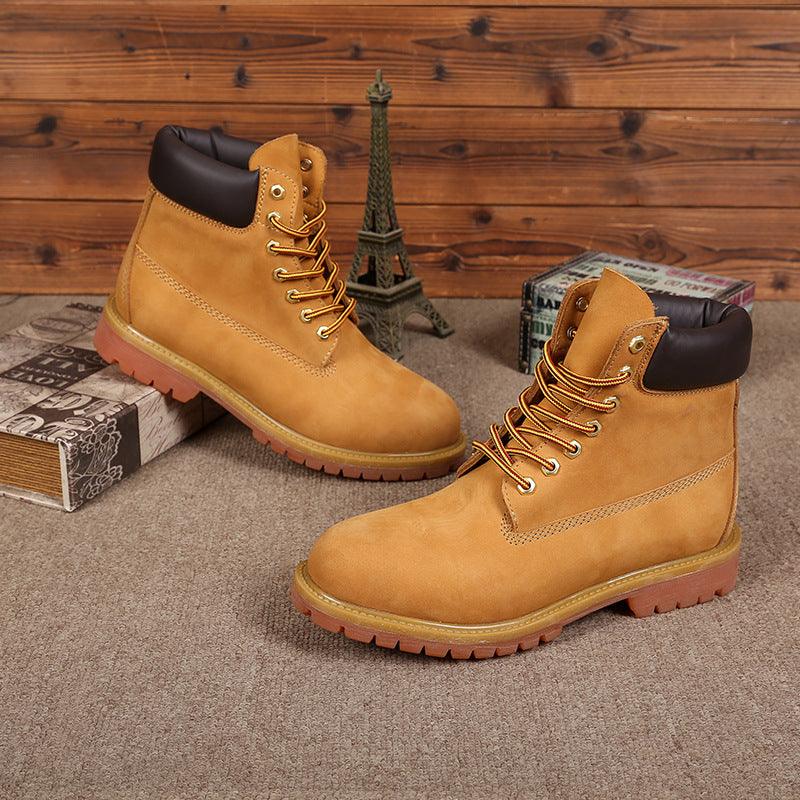 Men's Fashionable Warm High-top Boots - Nioor