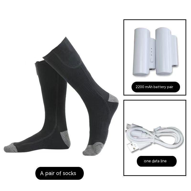 Men's And Women's USB Thermostat Electric Heating Thermal Socks - Nioor