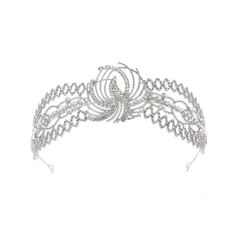 Rhinestone Crown Luxury Clothing Bridal Headdress Baroque Headband Hair Accessories - Nioor