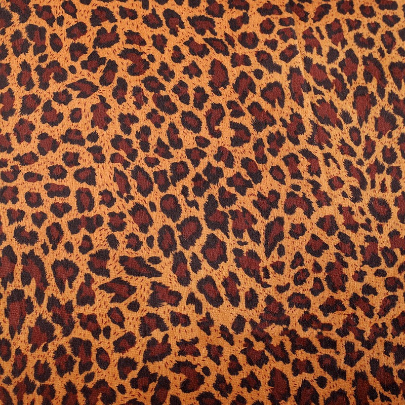Short Plush Animal Print Fabric
