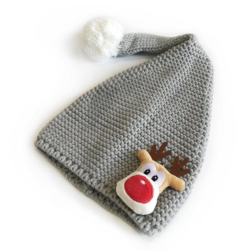 Cute Autumn And Winter Thermal Head Cover Casual Knitted Wool Hat - Nioor