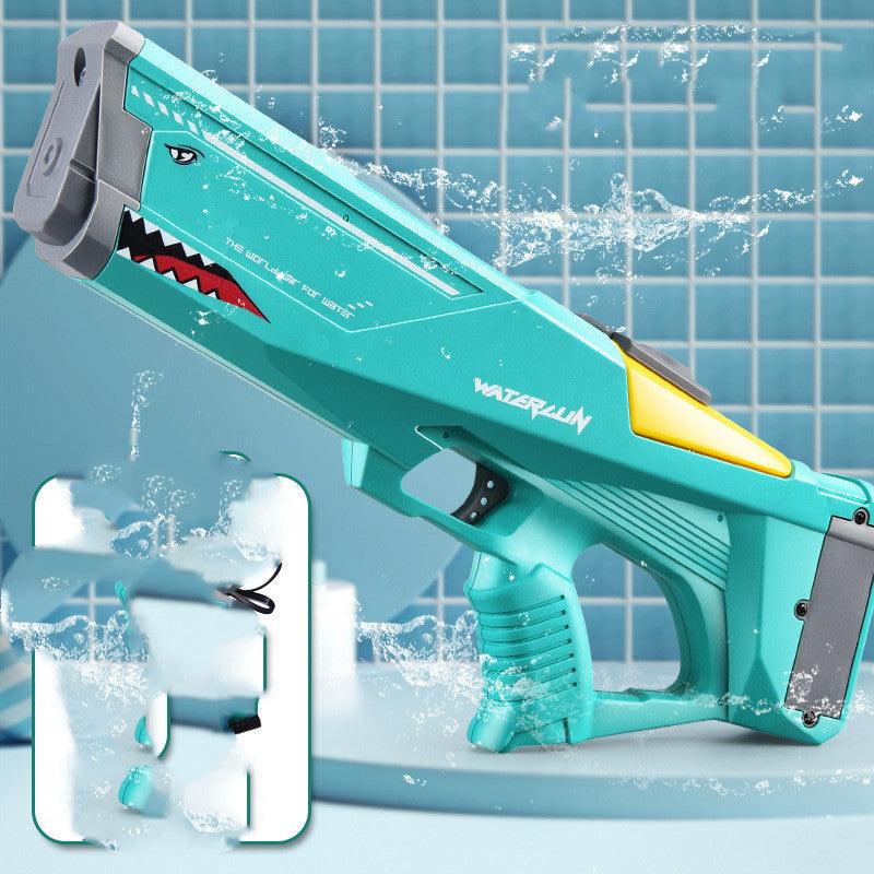 Automatic Electric Water Gun Toys Shark High Pressure Outdoor Summer Beach Toy Kids Adult Water Fight Pool Party Water Toy - Nioor