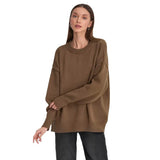 Temperament Commute Versatile Casual Round Neck Knitted Sweater - Nioor