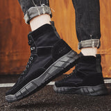 Men's Summer High Top Waterproof Tooling Casual Martin Boots