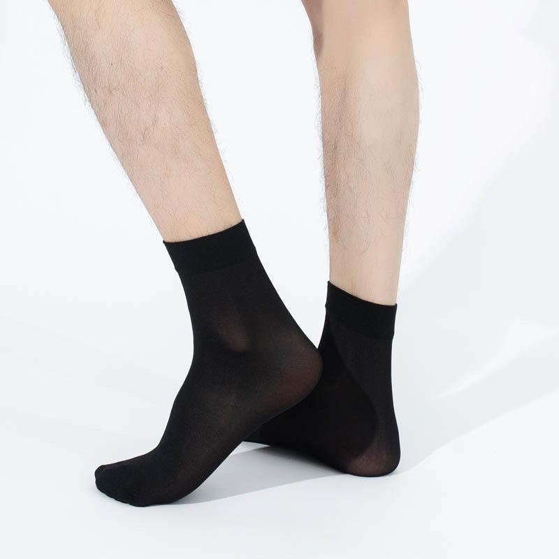 Thin Men's Mid-calf Business Sweat-absorbent Straight Up Socks - Nioor