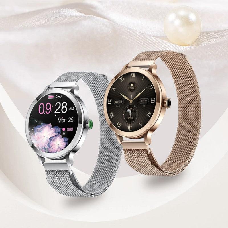 Women's AMOLED Smart Bluetooth Calling Blood Pressure Heart Rate Watch - Nioor