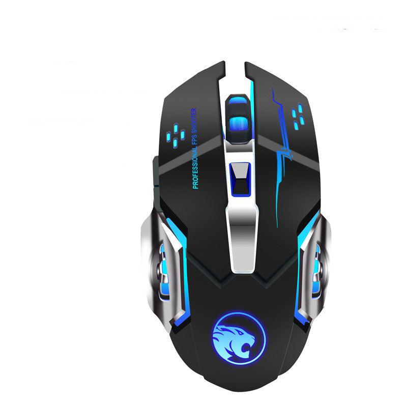 Wireless Gaming Mouse Luminous Mute Rechargeable Wired Office Mouse - Nioor