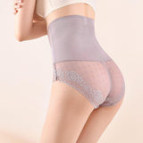 Women's Fashionable Simple Solid Color Lace High Waist Shorts - Nioor